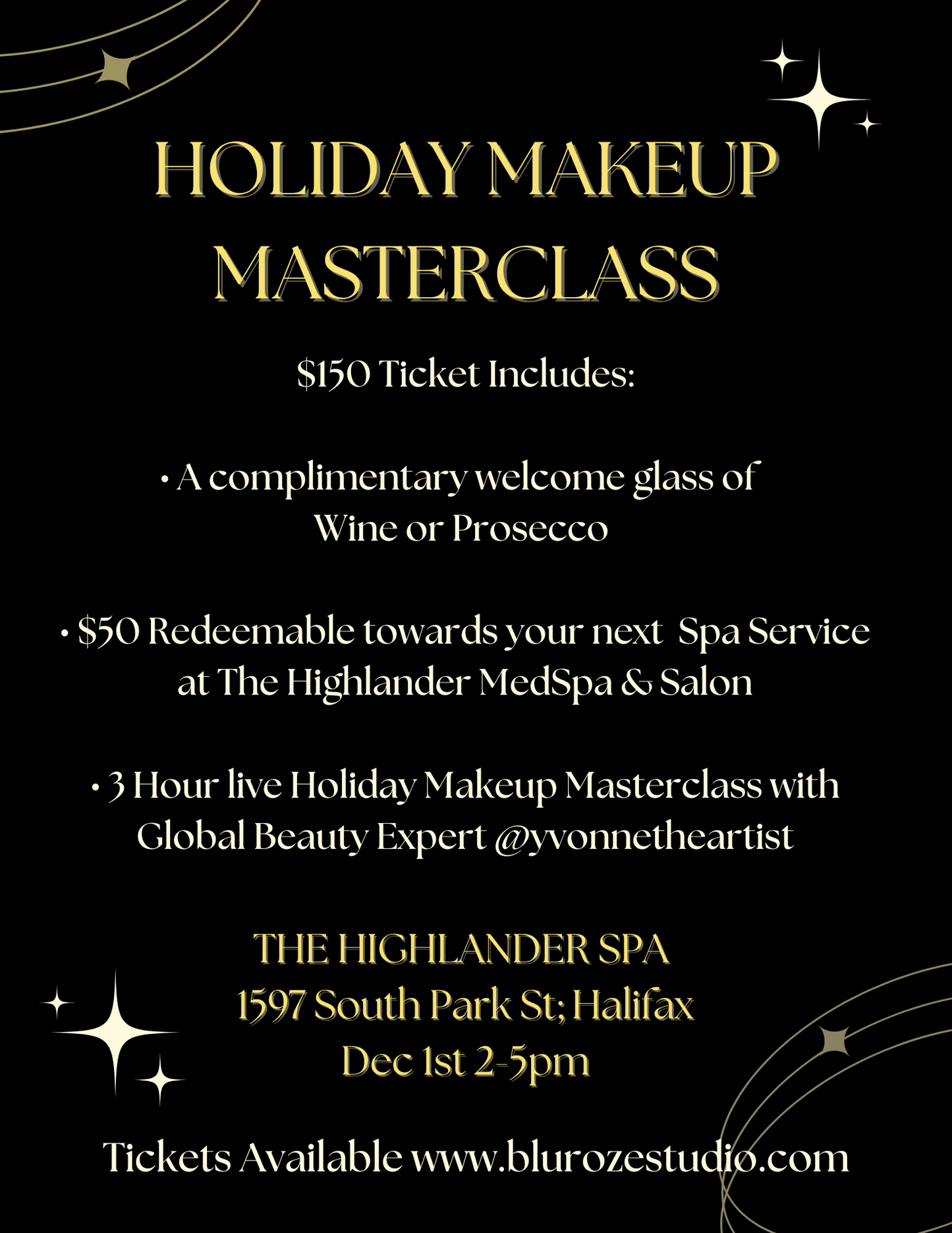 HOLIDAY MAKEUP MASTERCLASS