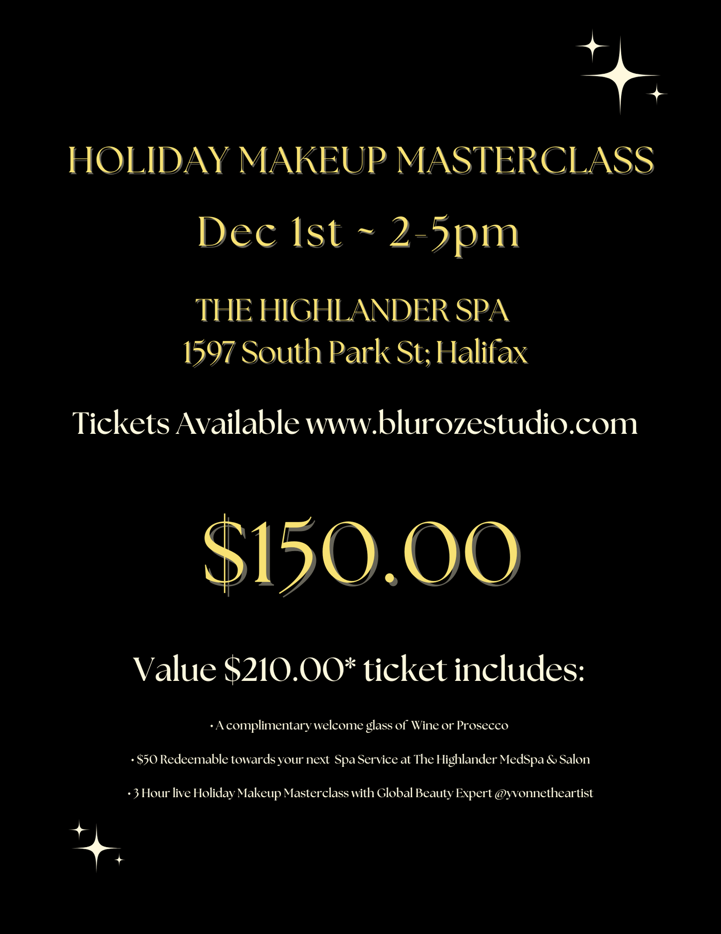 HOLIDAY MAKEUP MASTERCLASS